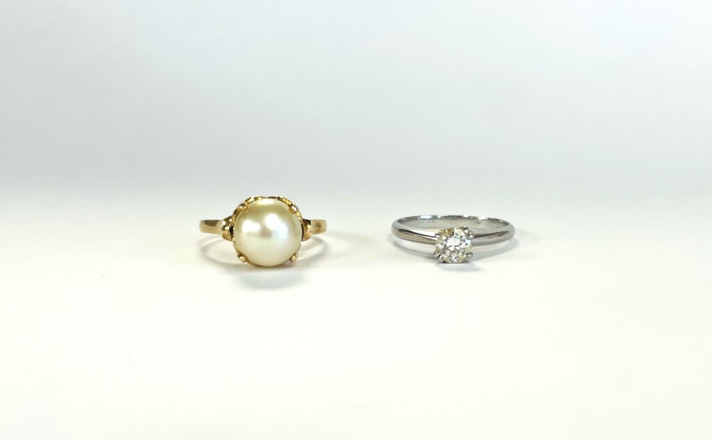 真珠とダイヤモンドの指輪をリフォーム