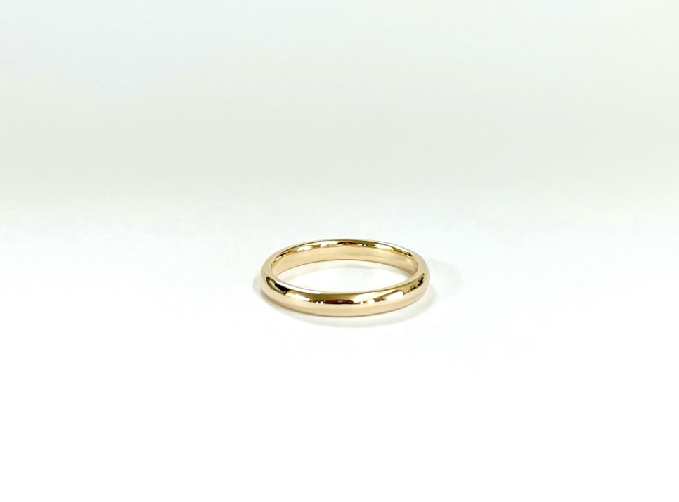 10金の甲丸結婚指輪