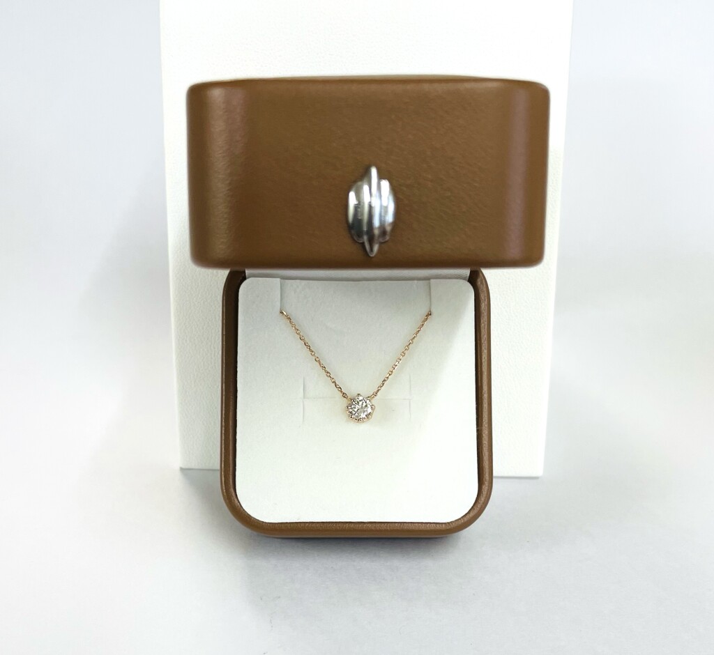 K18PGダイヤネックレス