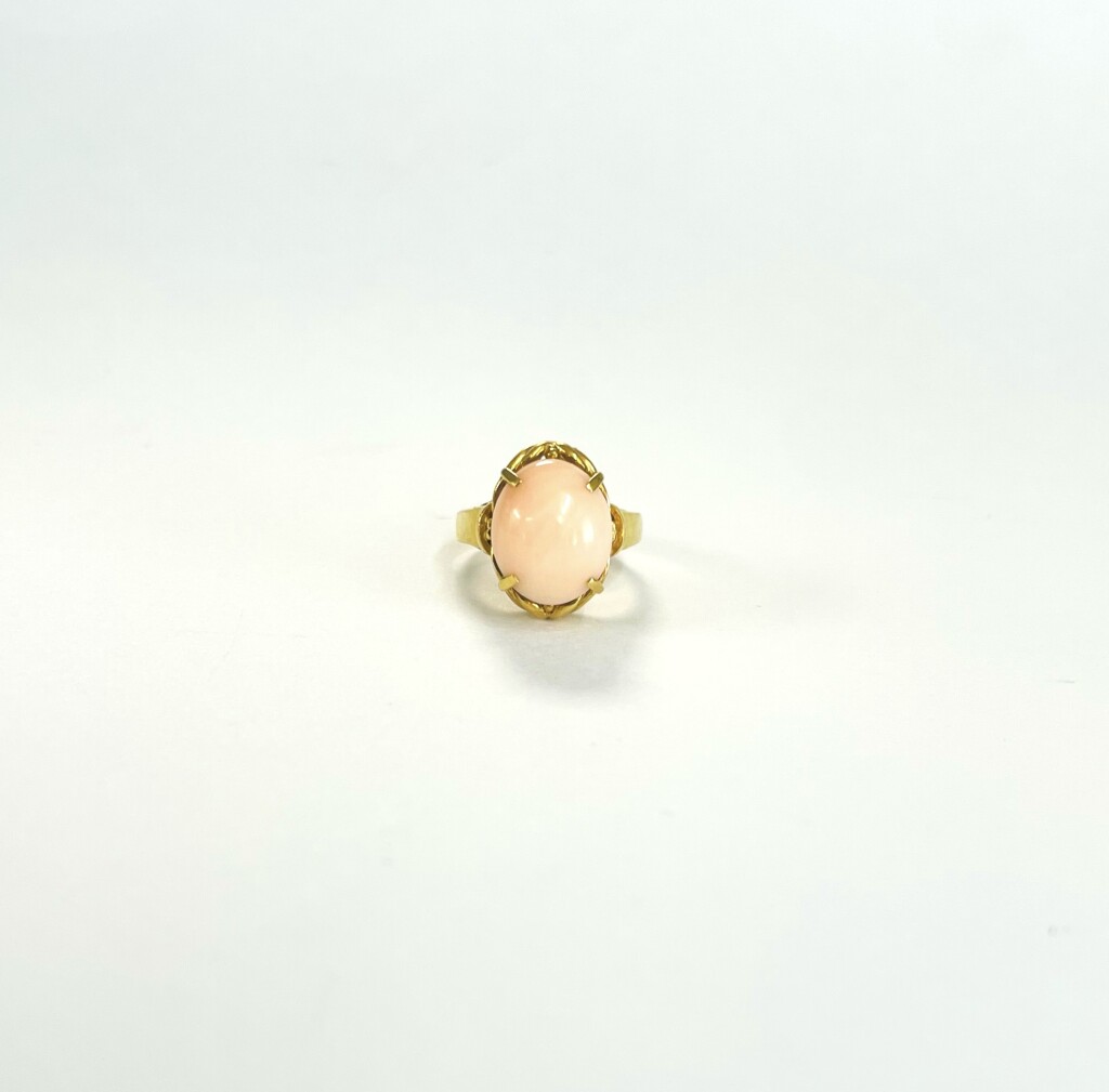 珊瑚の指輪リフォーム