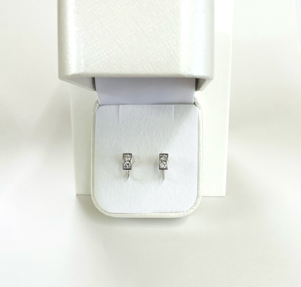 ダイヤモンド2個入りピアス