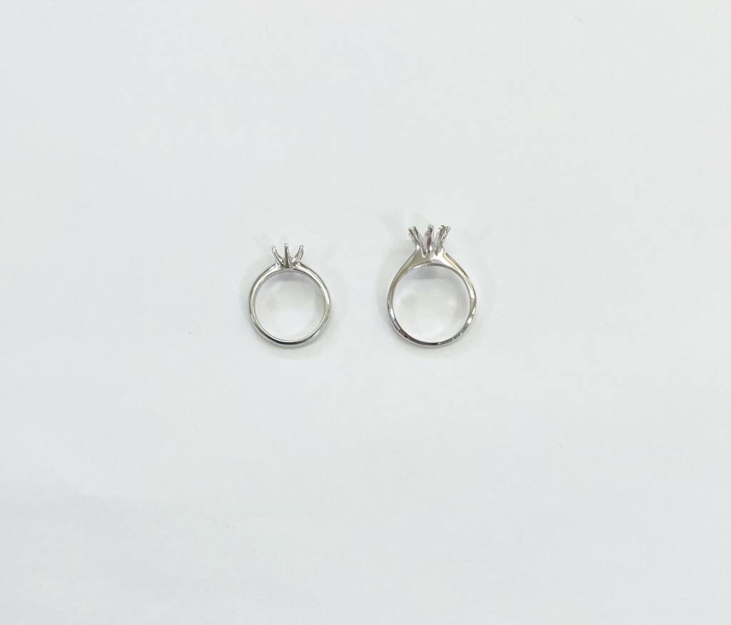 立爪リングの高さ比べ