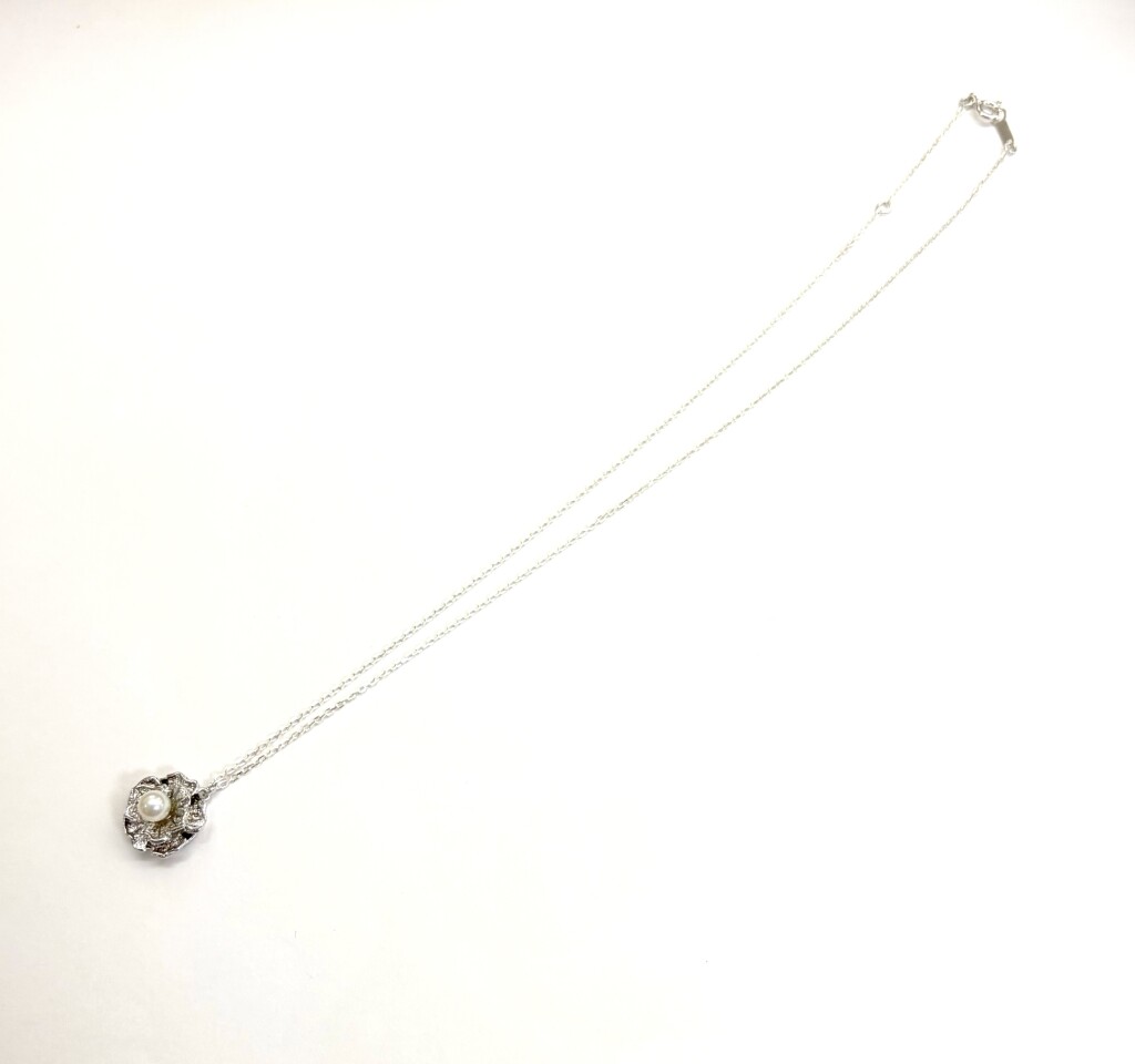真珠ネックレス金具をリフォーム