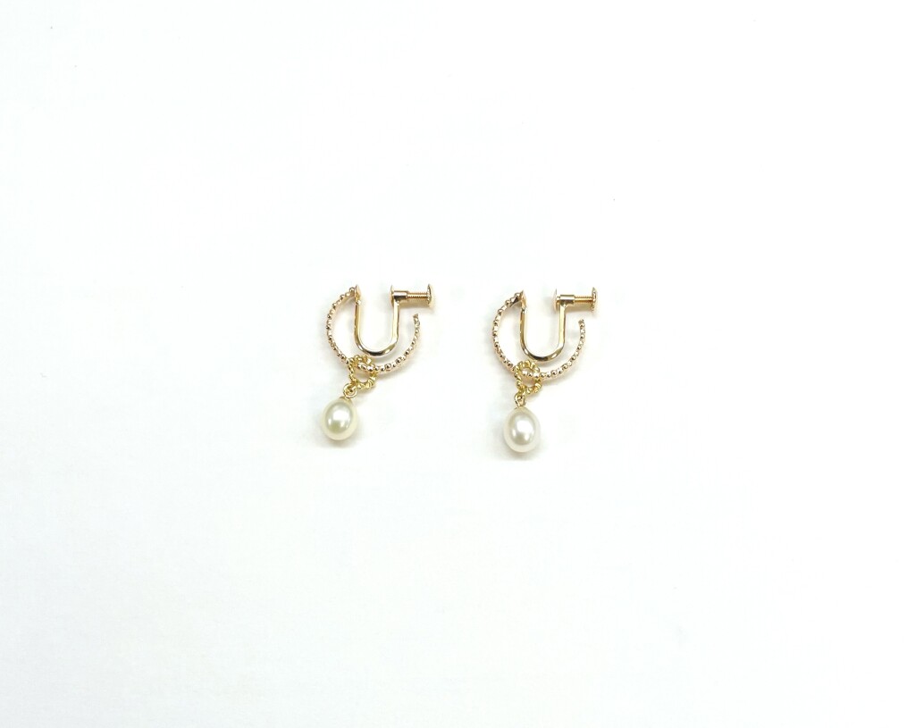 フープピアスをイヤリングにリフォーム